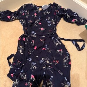 H&M Navy Floral Dress